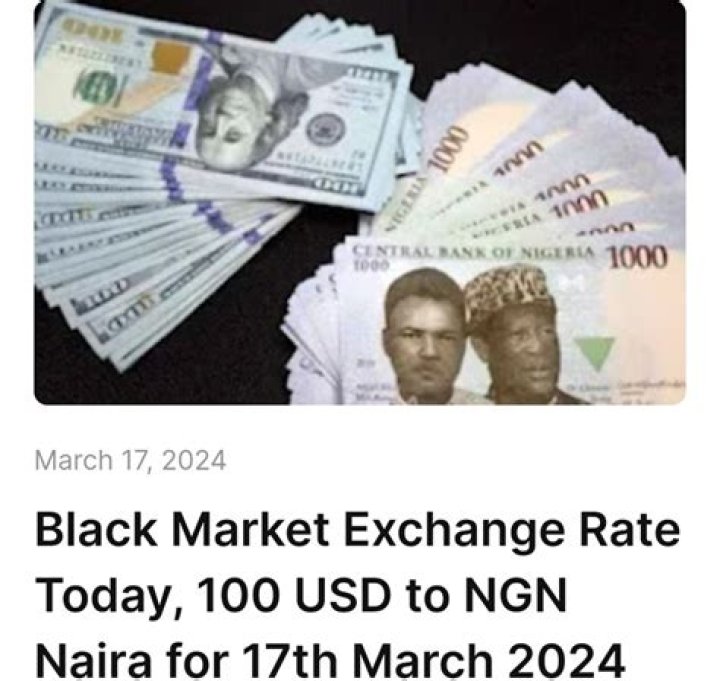 Aboki Naira To Dollar Black Market Rate Today 15 February 2024