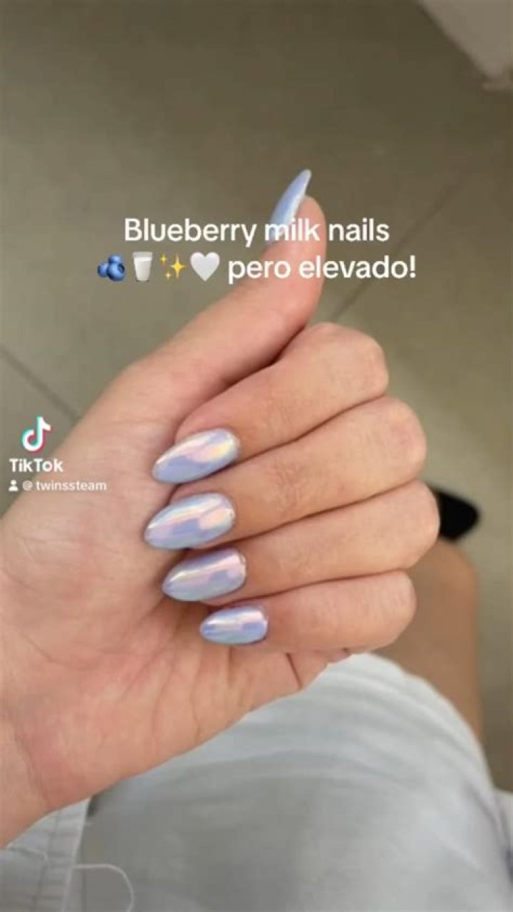 Blueberry milk nails are our new fave manicure