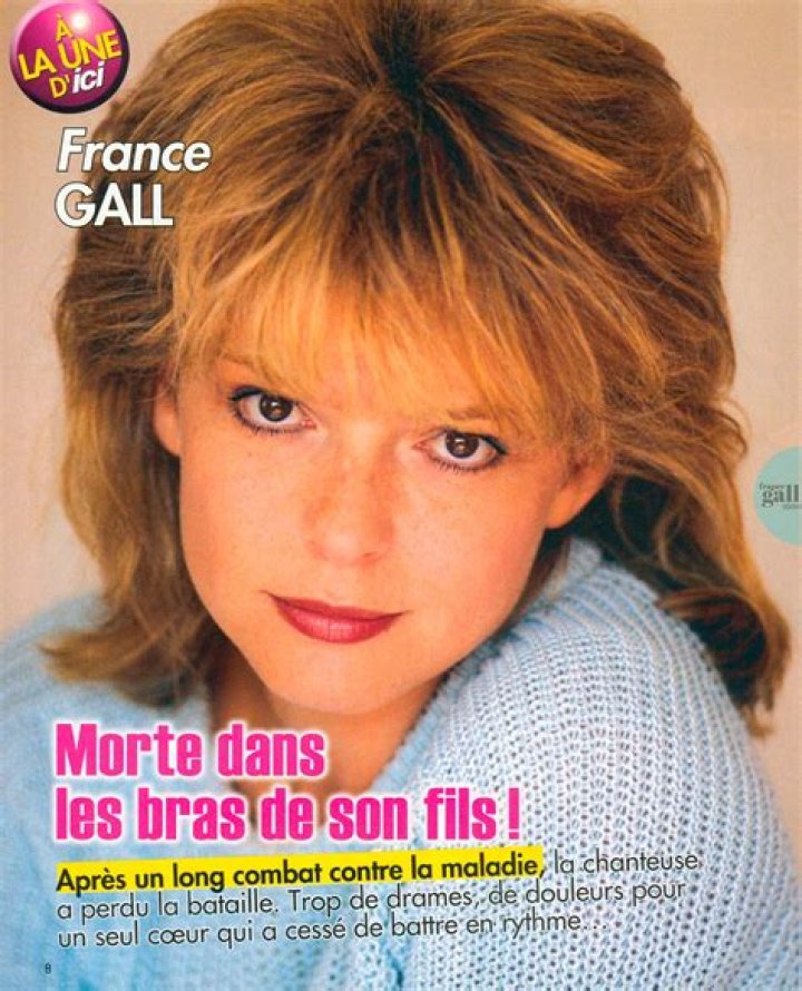 France Gall Morte Dans Les Bras De Son Fils