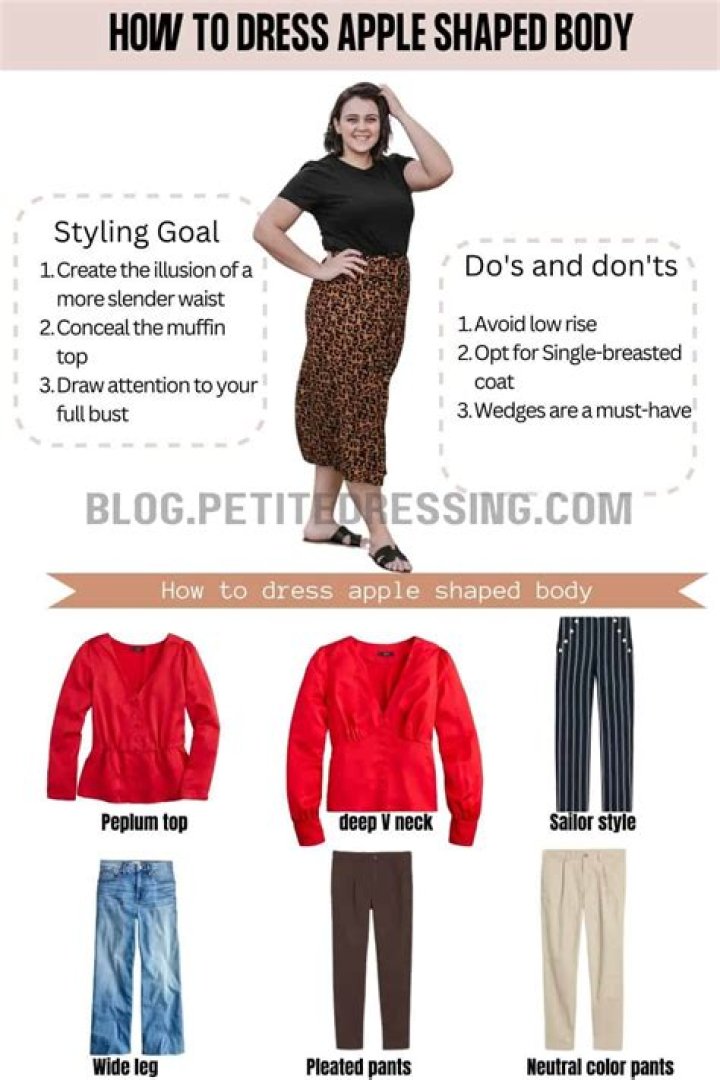 Style advice for our awesome apple-shaped girls!